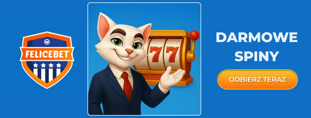 Maskotka Felicebet z darmowymi spinami na automacie